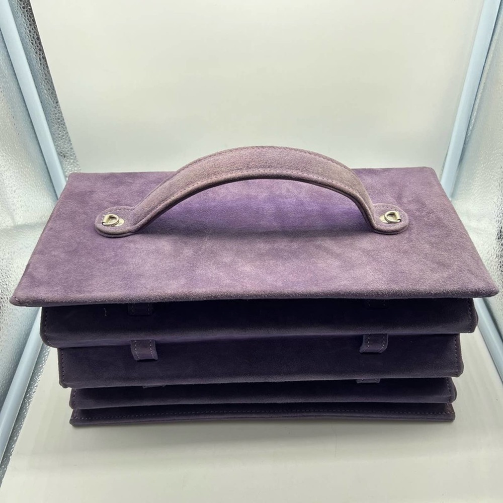 HESTER VAN EEGHEN women’s purple accordion limited edition purse from Amsterdam - Picture 4 of 16